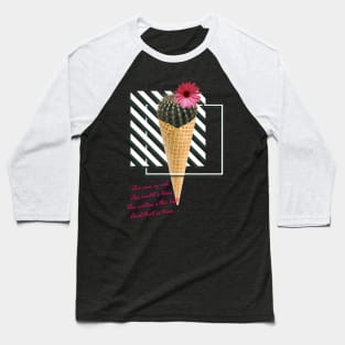 Cactus Ice Cream Baseball T-Shirt